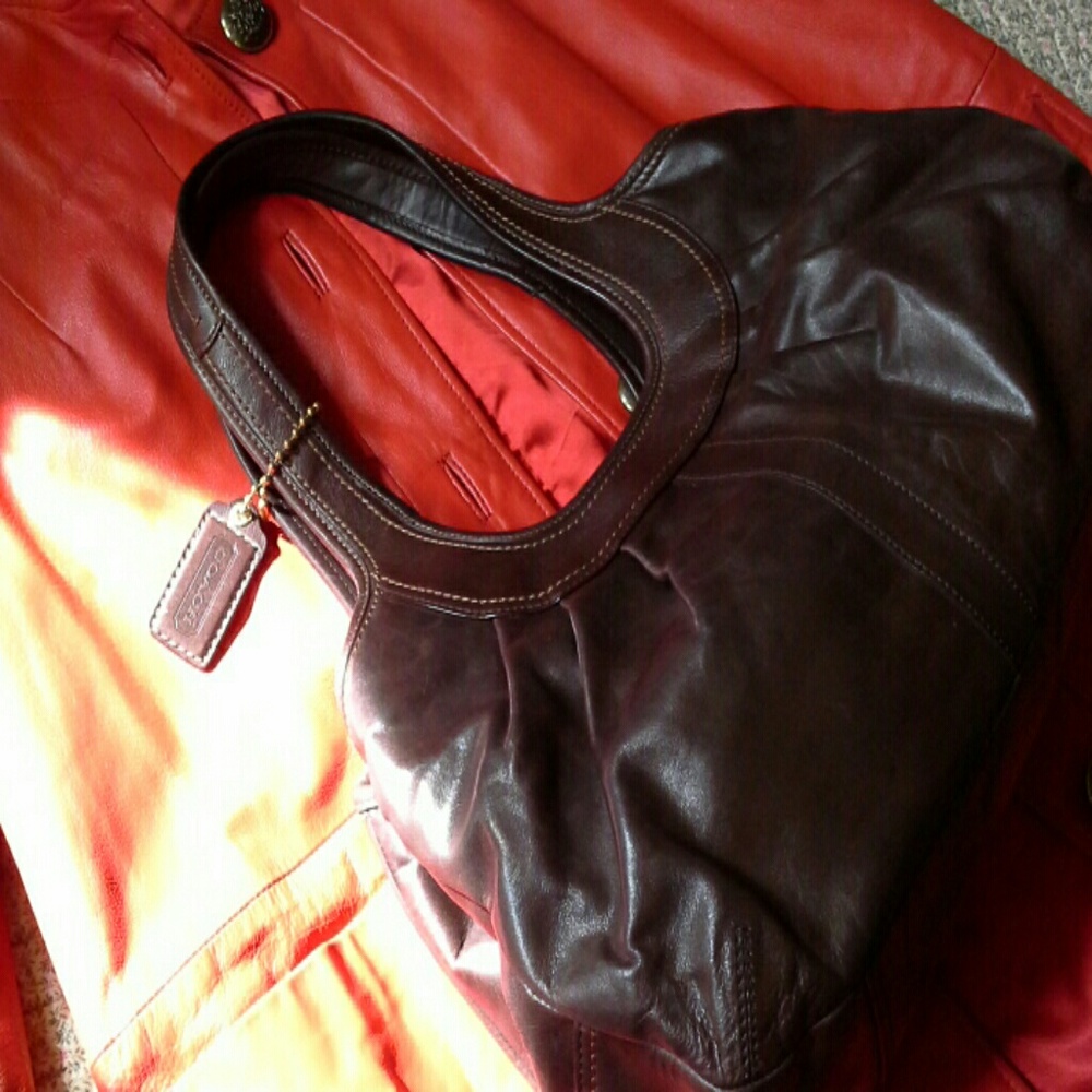 Brown Leather Bag Coach Chocolate